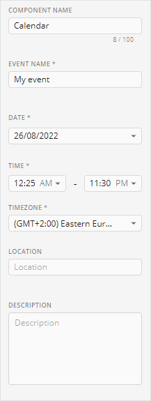 ICS calendar property type example
