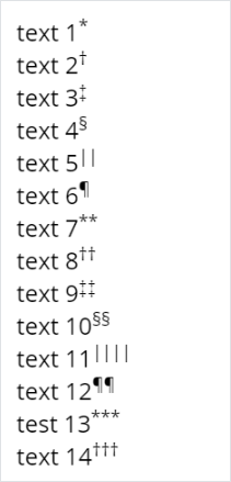Multiple footnotes demonstration