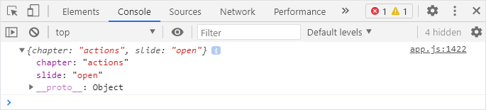Get current slide and chapter