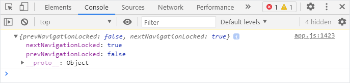 Get navigation status
