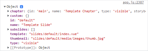 getSlide response example