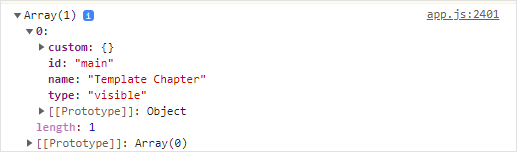 getVisibleChapters response example